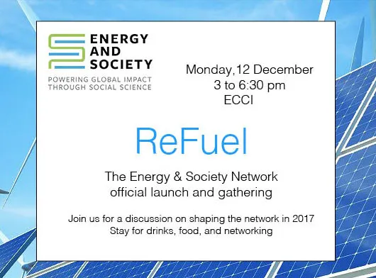 ReFuel: The Energy and Society Official Launch and Networking event